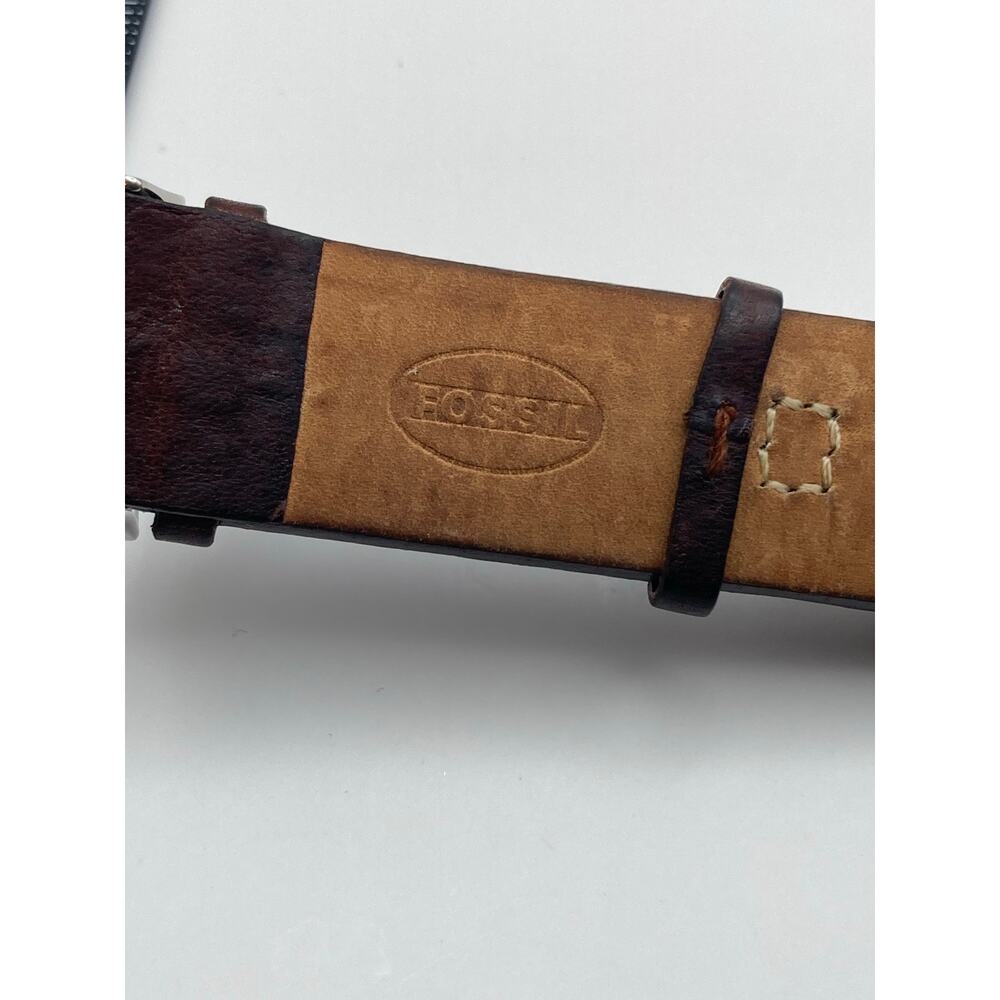 Fossil Big Tic Women's Watch 23mm Fresh Batteries - Adjustable Leather Strap WR - Picture 10 of 13